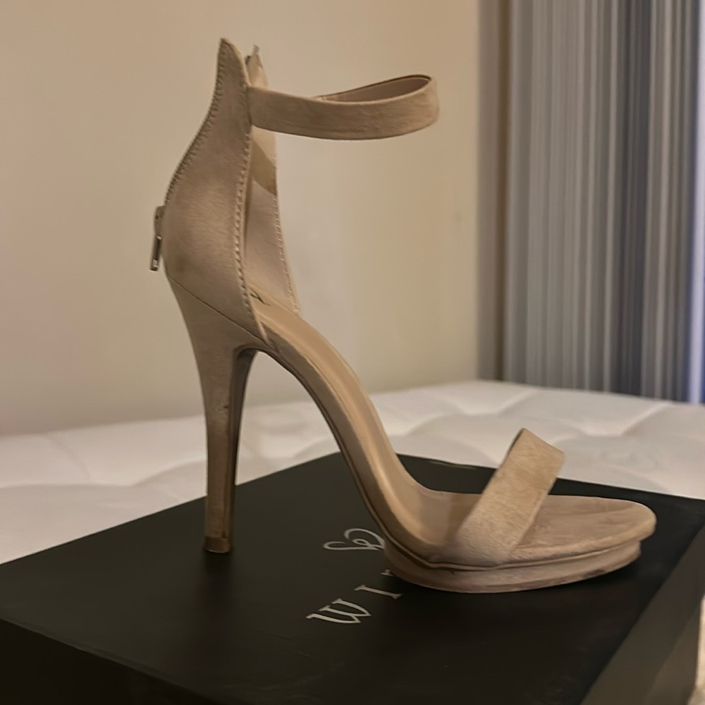 Strappy high heel